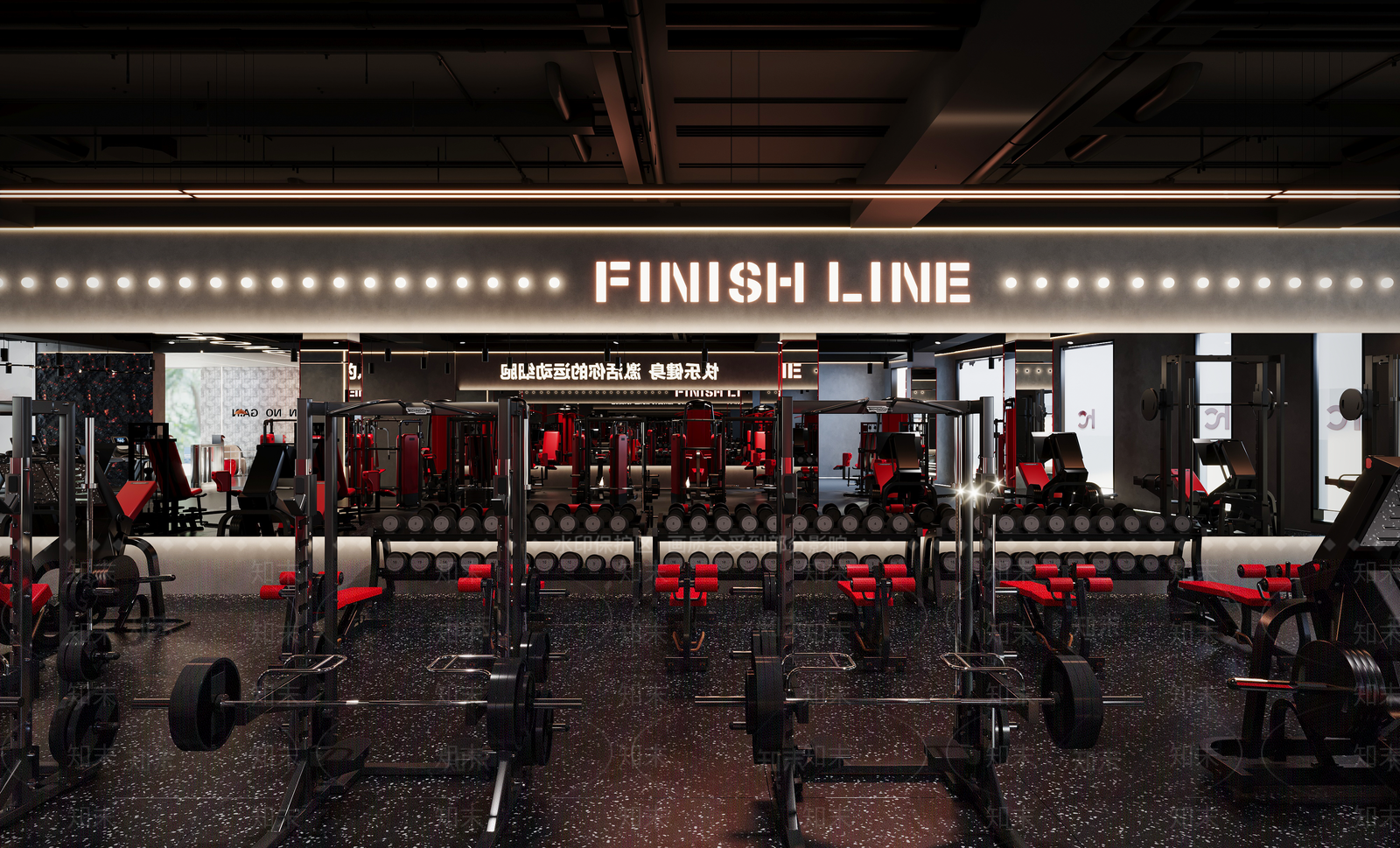 美式工业健身房3D模型下载【ID:1187342051】