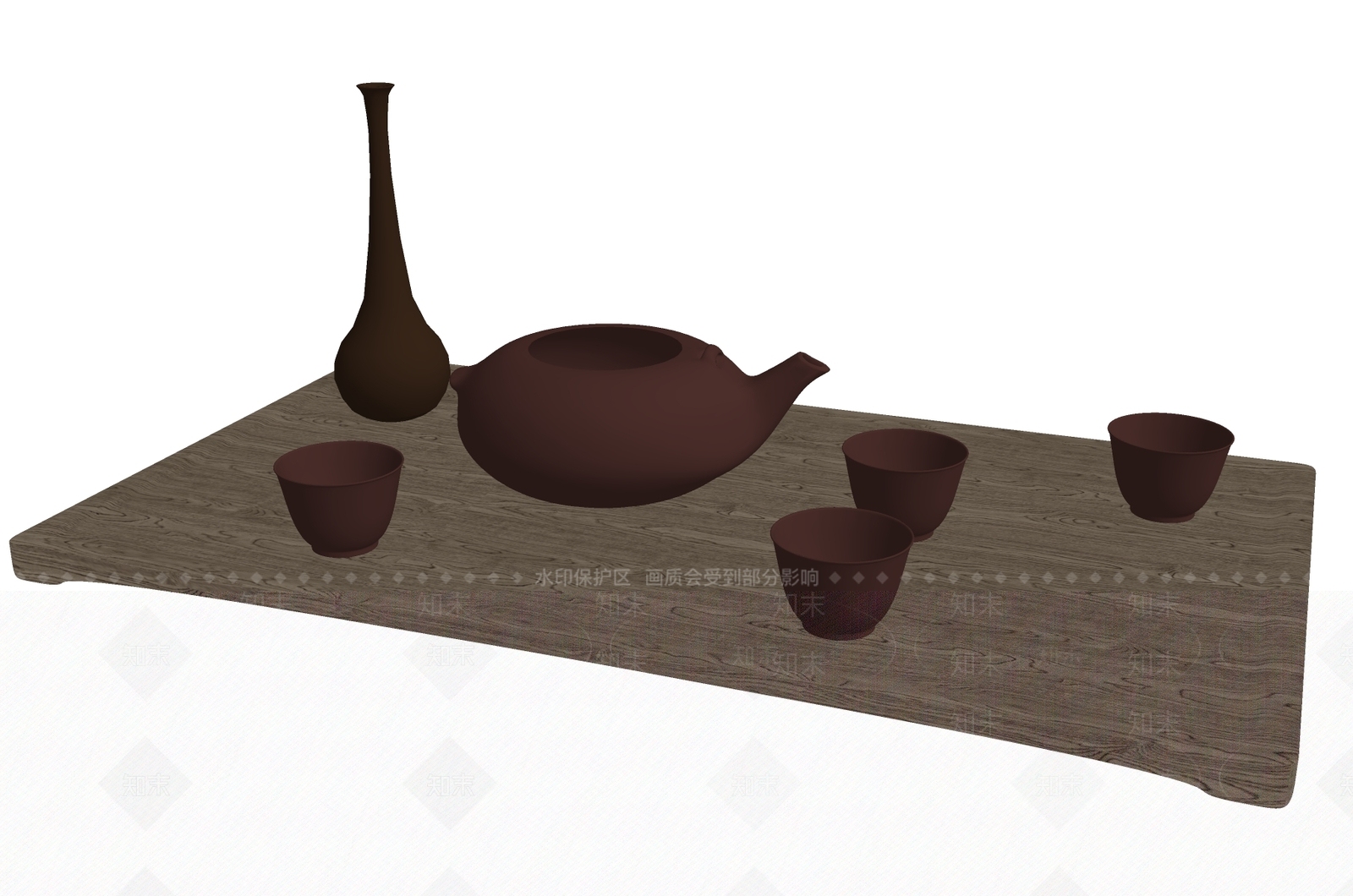 茶具SU模型下载【ID:1187342506】