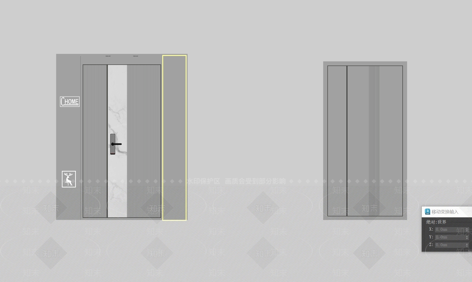 极简其他门3D模型下载【ID:1187344423】