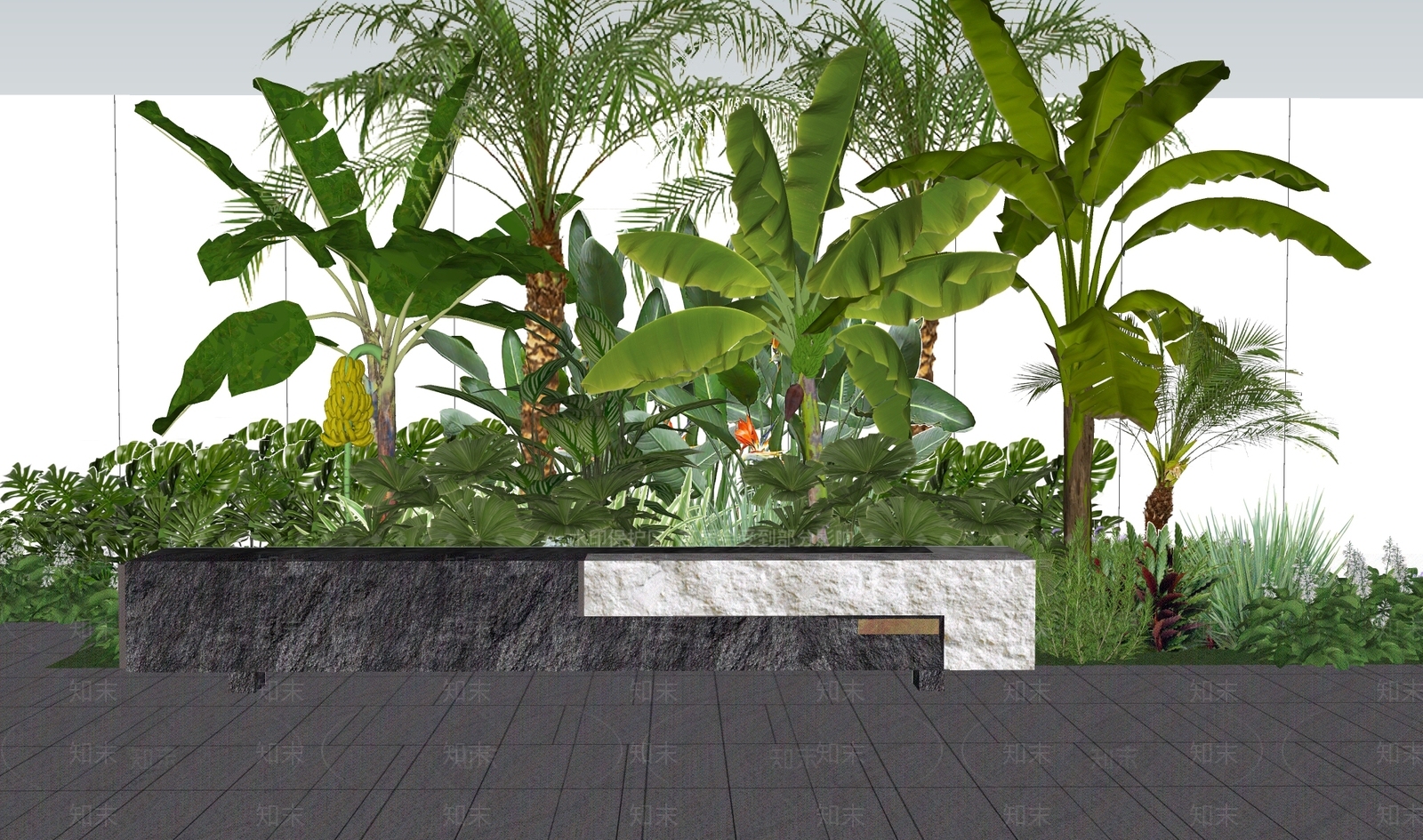 现代景观座椅SU模型下载【ID:1187346798】