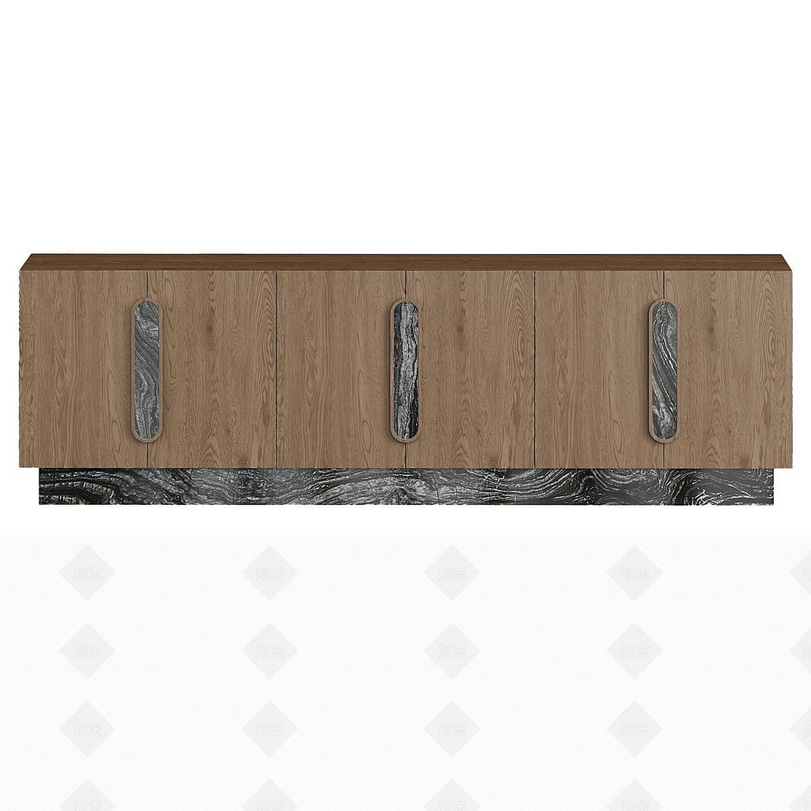 新中式中古电视柜3D模型下载【ID:1187347288】