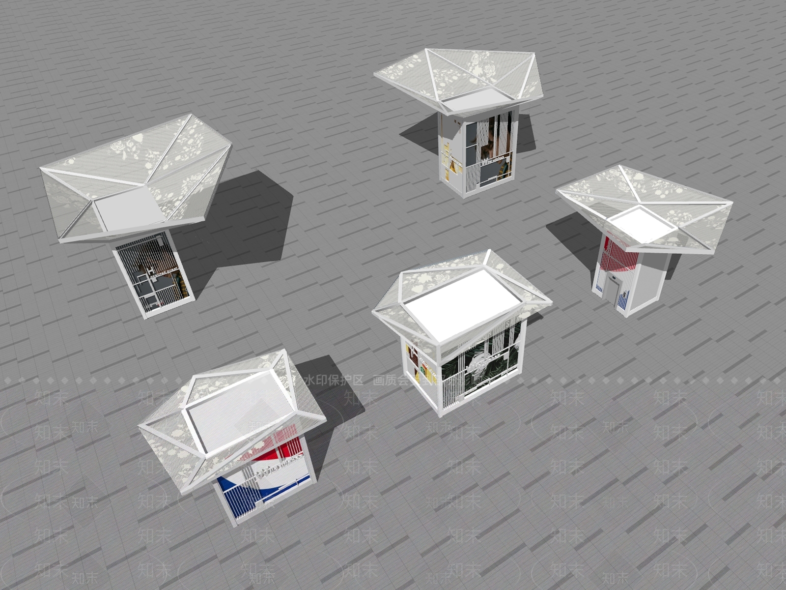 现代其他景观小建筑SU模型下载【ID:1187349401】