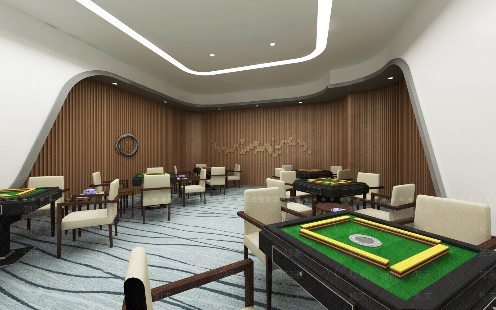 现代棋牌室3D模型下载【ID:1187349311】