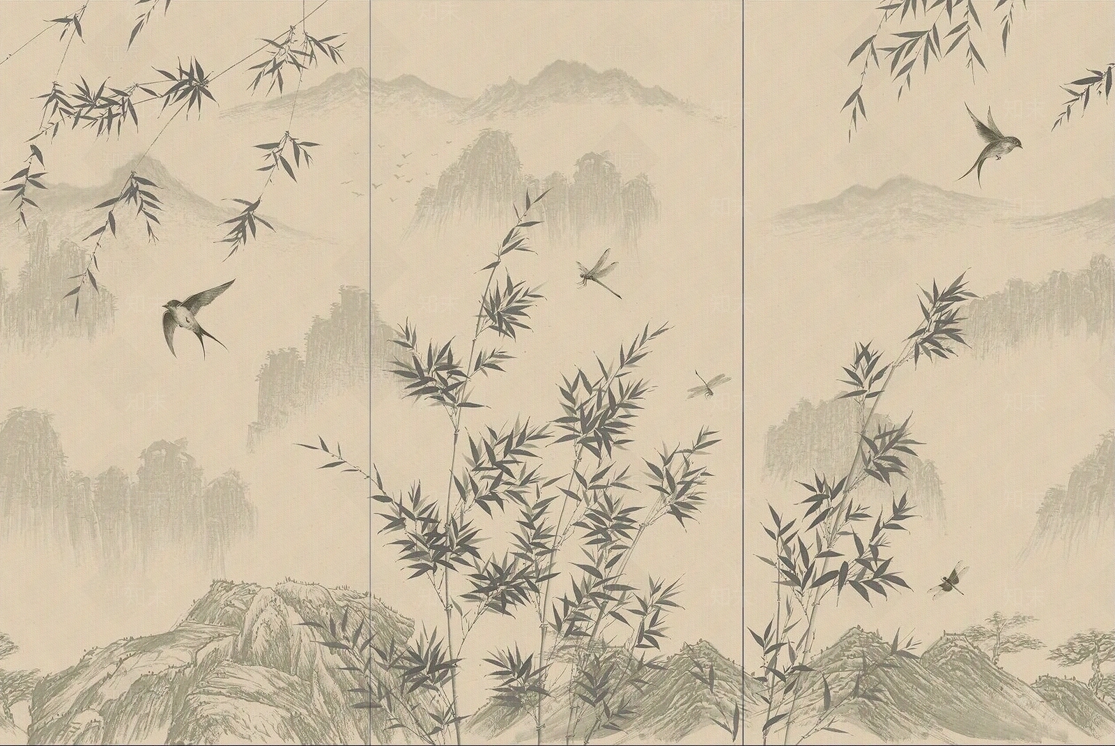 新中式中式仿古砖贴图下载【ID:1187351372】