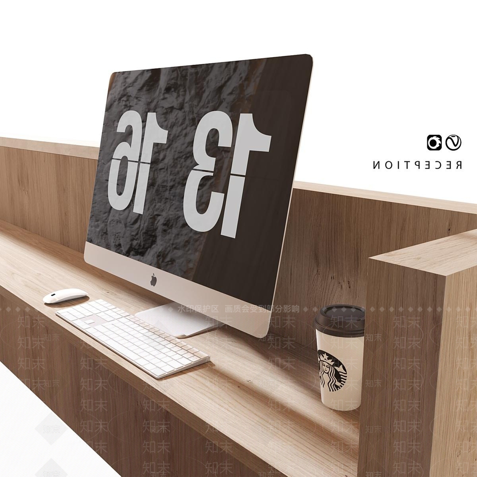 意式轻奢前台3D模型下载【ID:1187352013】