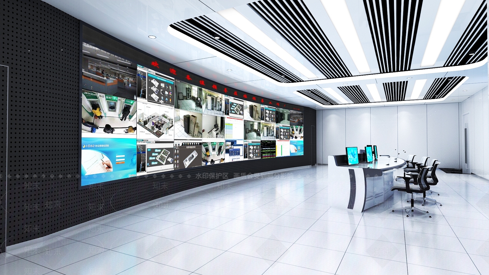 现代指挥中心3D模型下载【ID:1187352761】