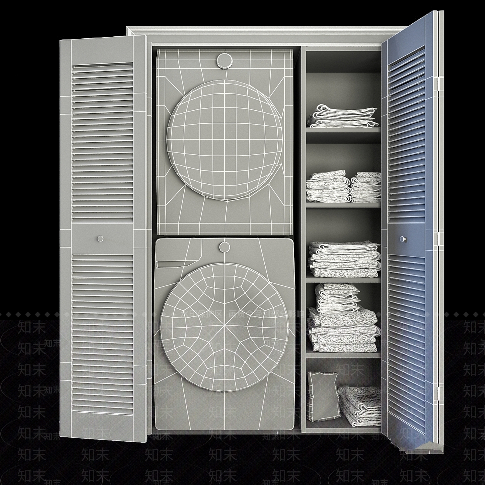 洗浴用品3D模型下载【ID:1187353551】
