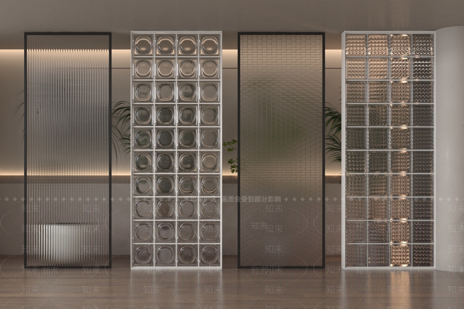现代隔断SU模型下载【ID:1187355392】