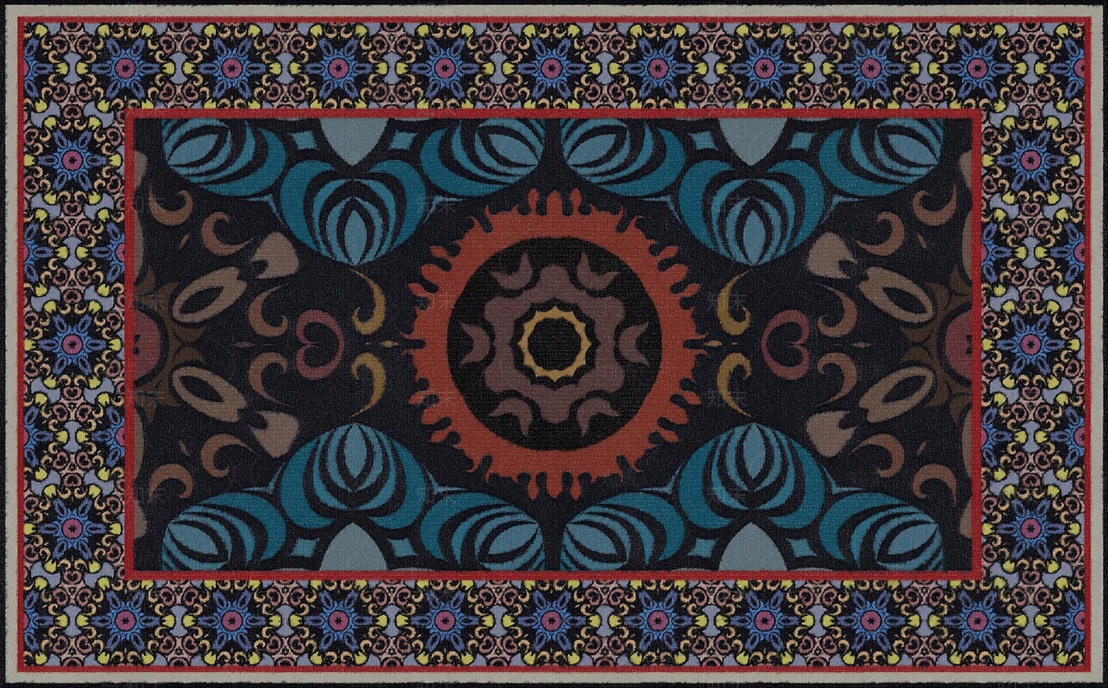 现代新中式地毯贴图下载【ID:1187361668】