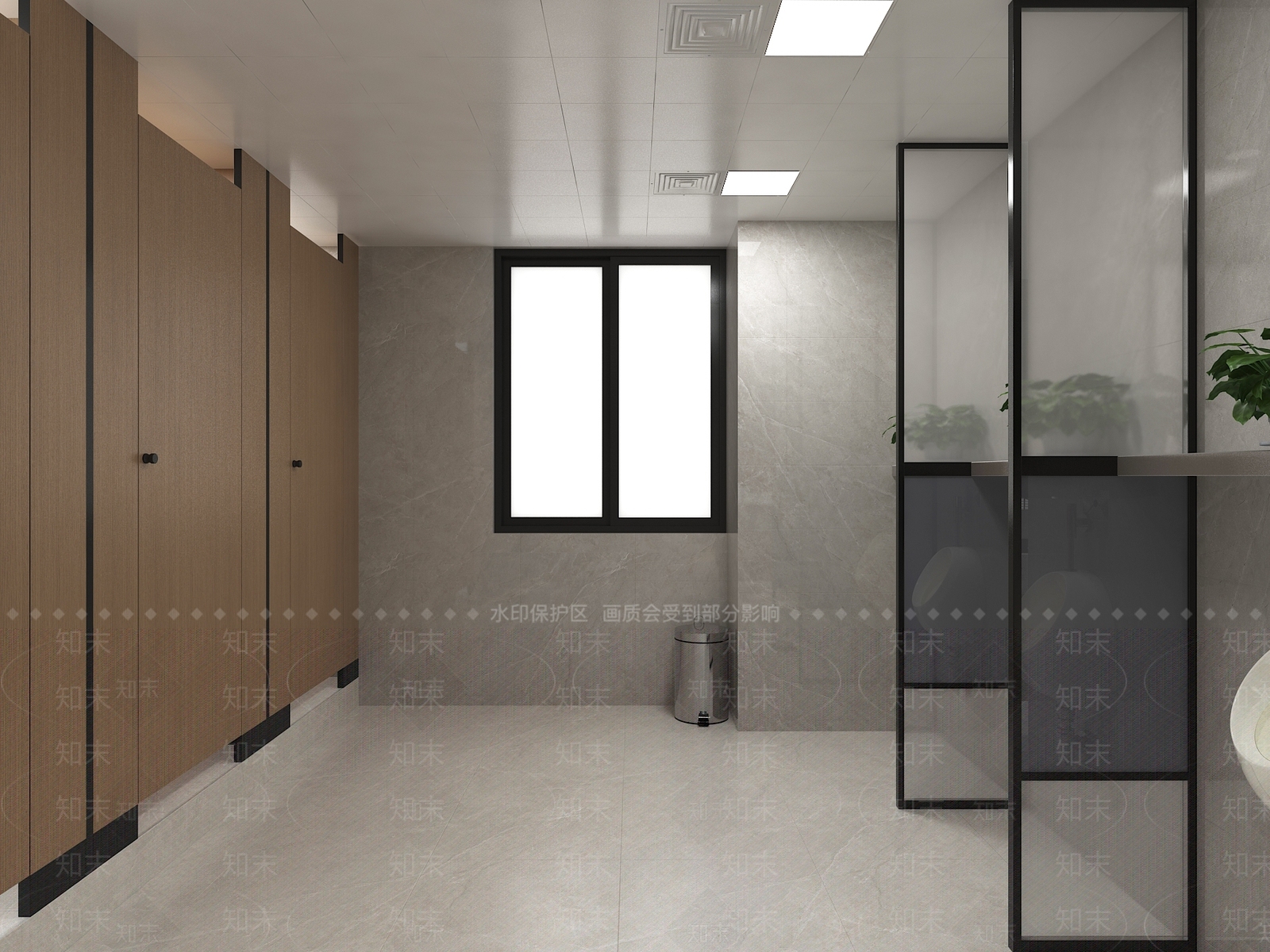 现代公共卫生间3D模型下载【ID:1187366605】