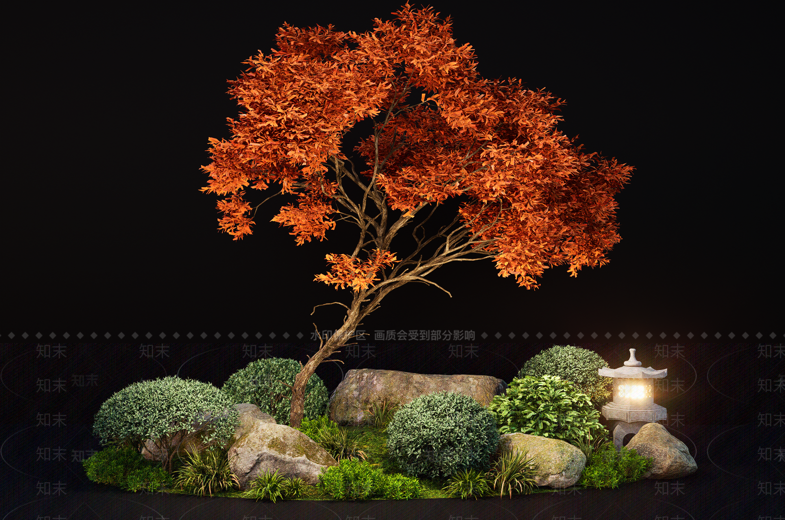 植物组合SU模型下载【ID:1187368348】