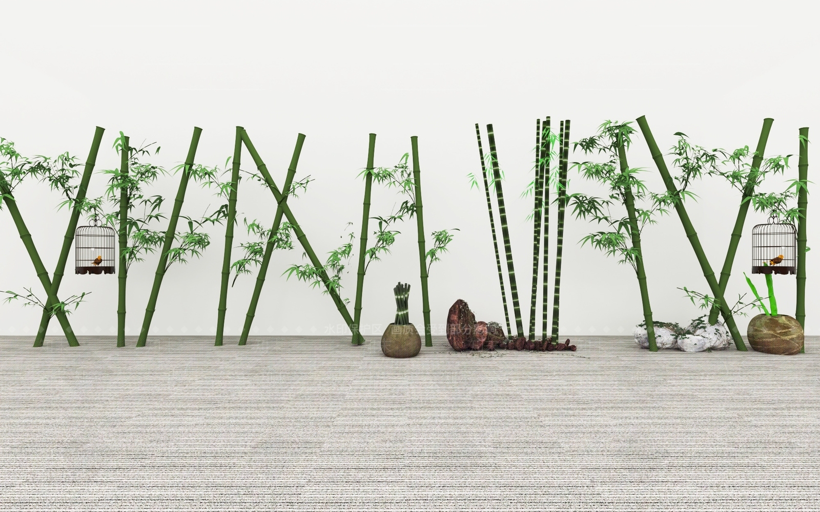 竹子SU模型下载【ID:1187368602】