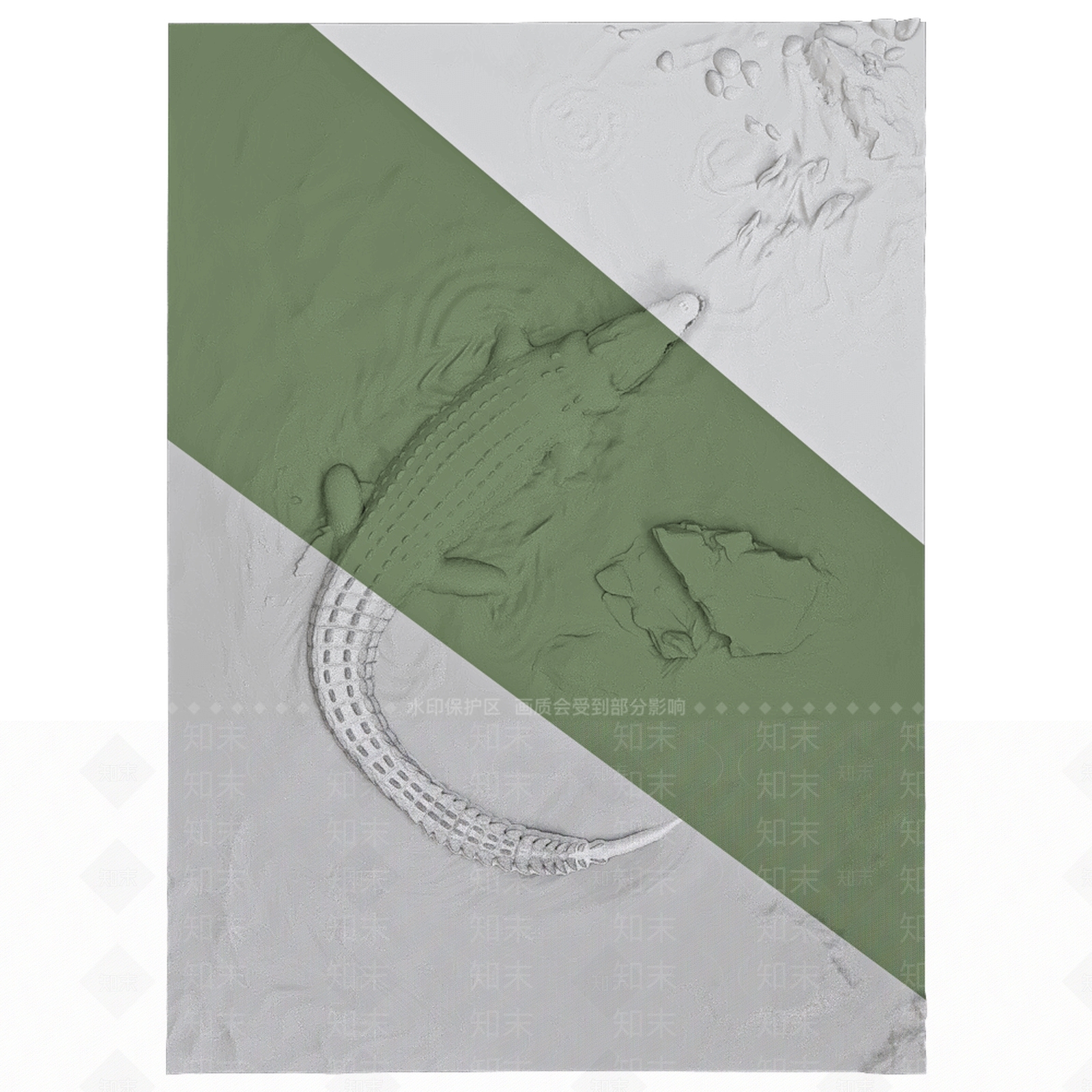 现代浮雕造型墙背景墙3D模型下载【ID:1187370536】