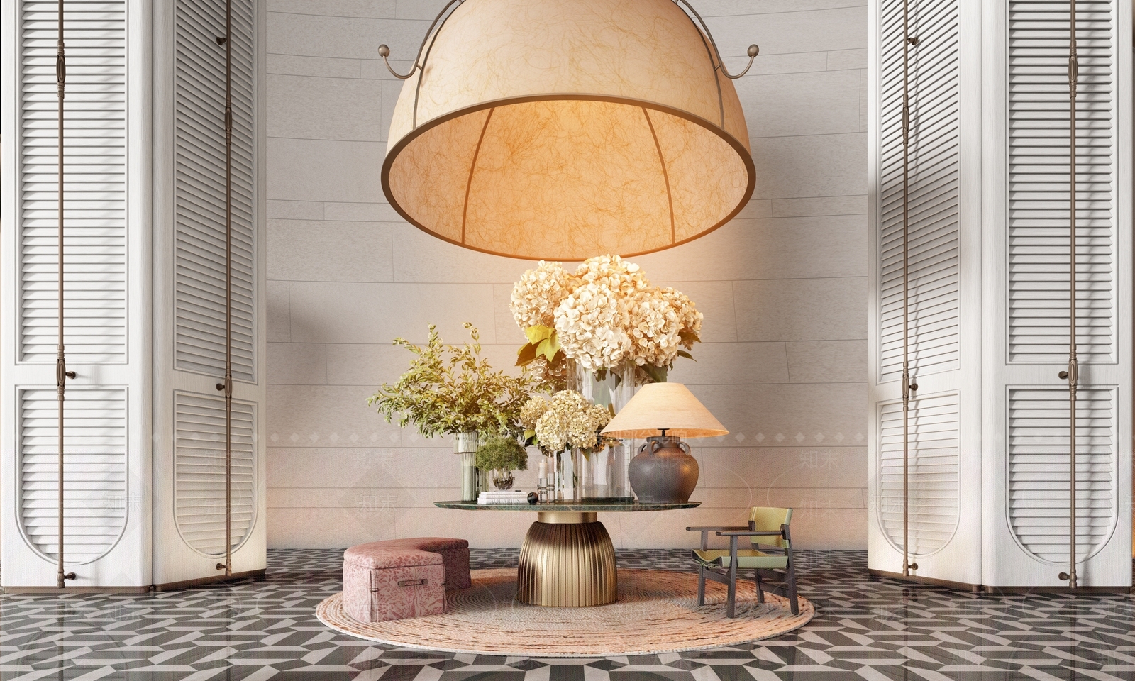 意式轻奢其他桌子3D模型下载【ID:1187370956】