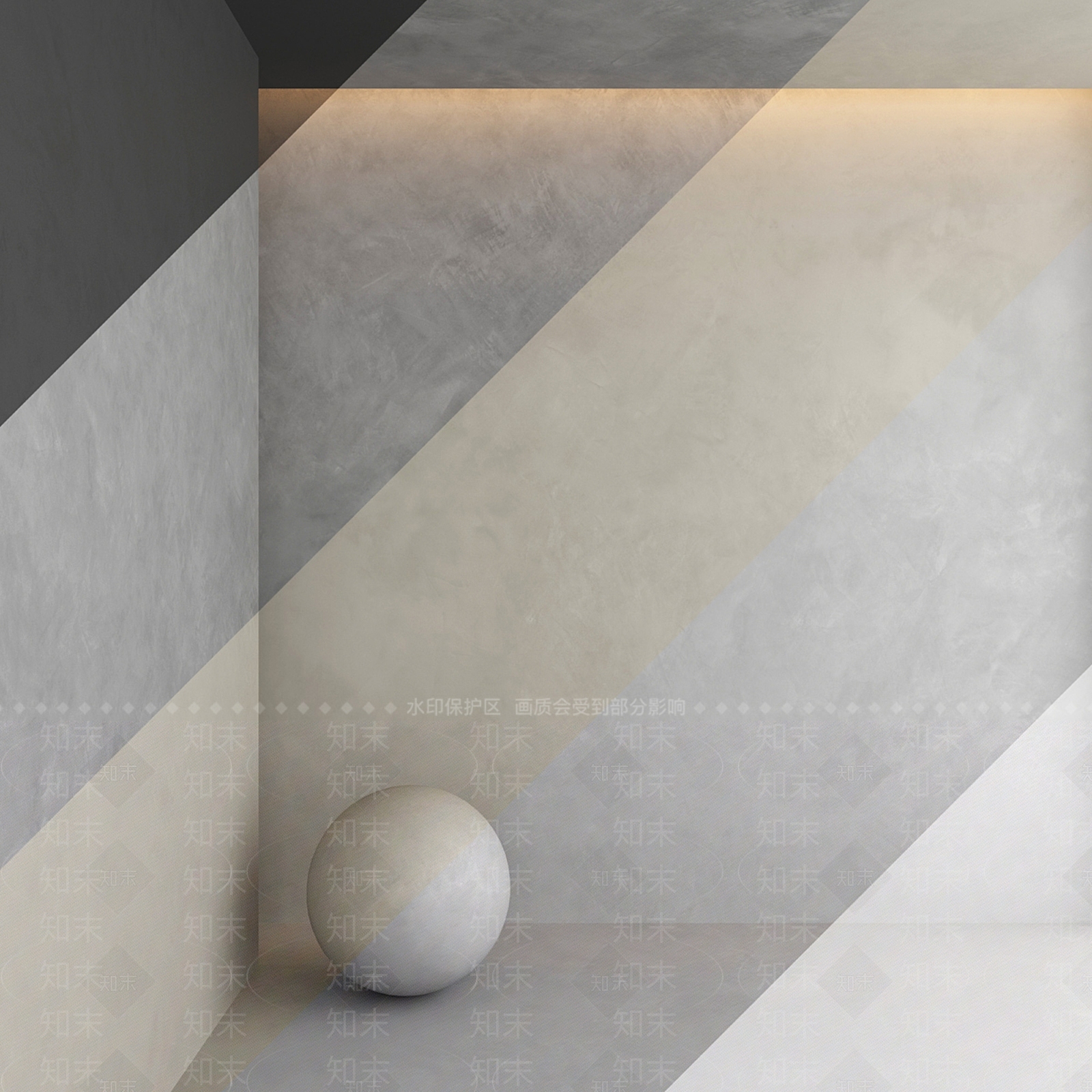 现代米黄色水泥艺术漆涂料3D模型下载【ID:1187377753】