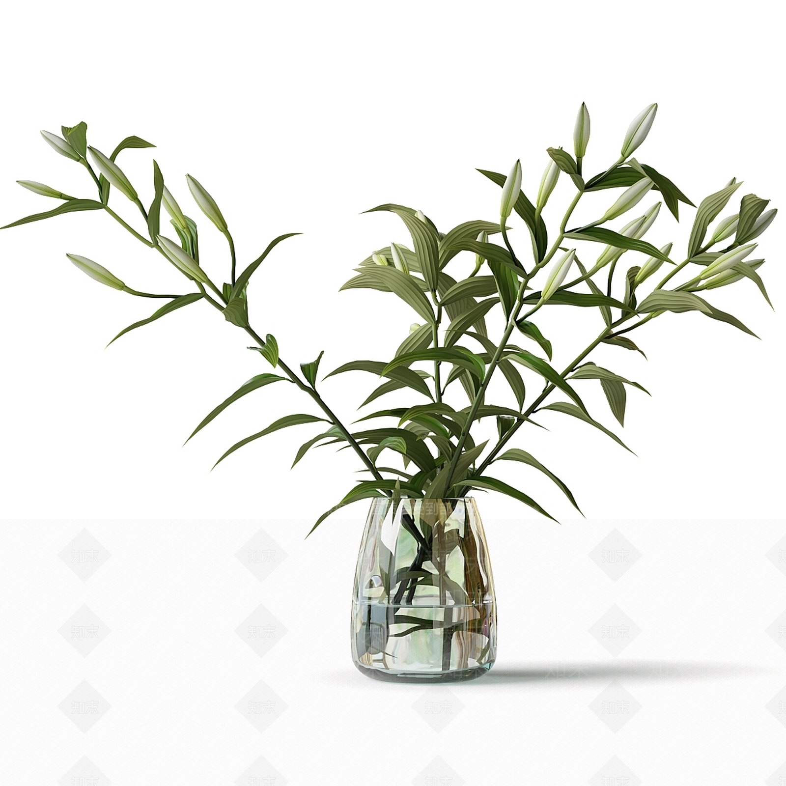 现代意式花艺3D模型下载【ID:1187381422】