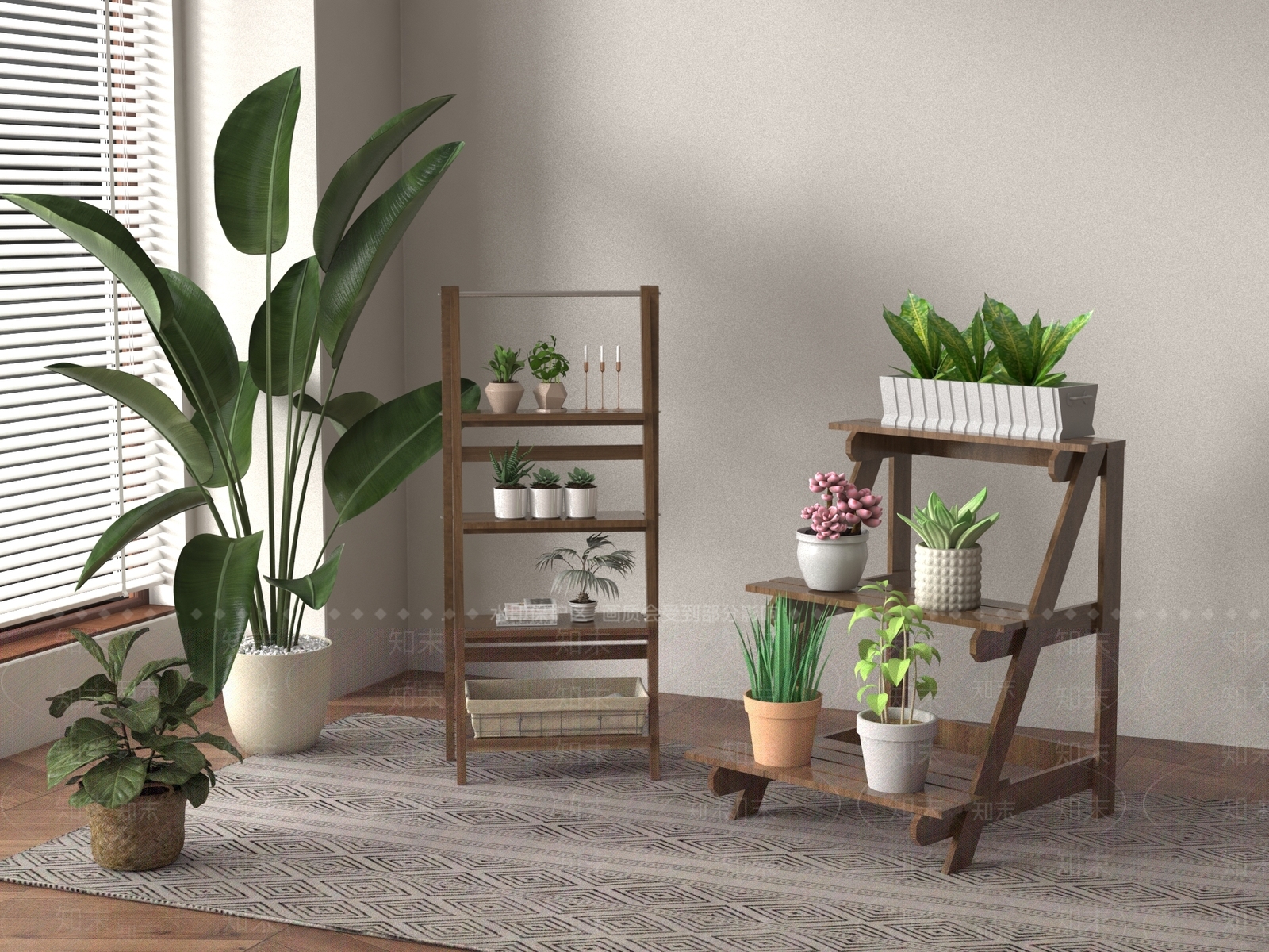 花架3D模型下载【ID:1187384540】