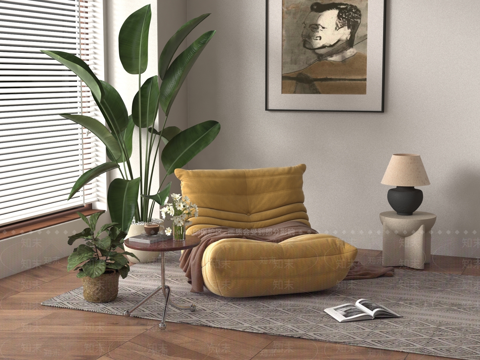 懒人沙发3D模型下载【ID:1187384792】