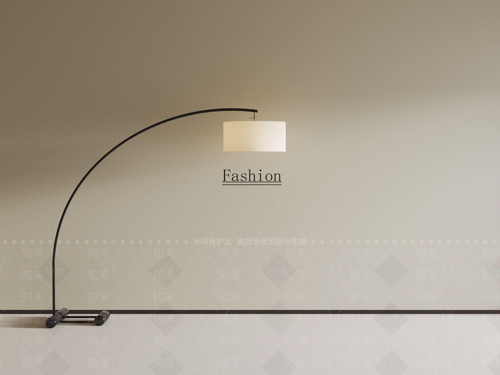 极简意式落地灯SU模型下载【ID:1187386560】