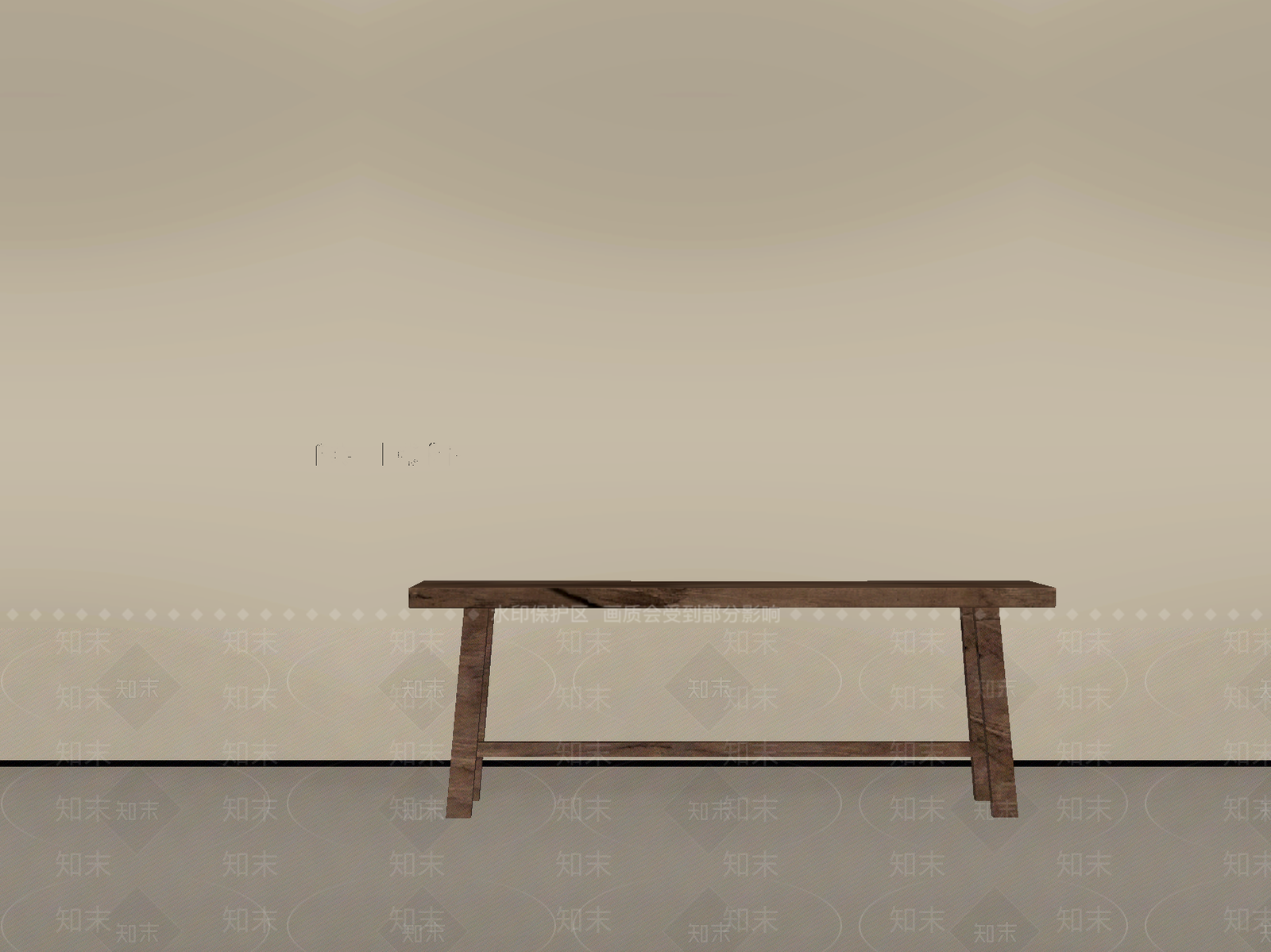 侘寂其他凳子SU模型下载【ID:1187388403】