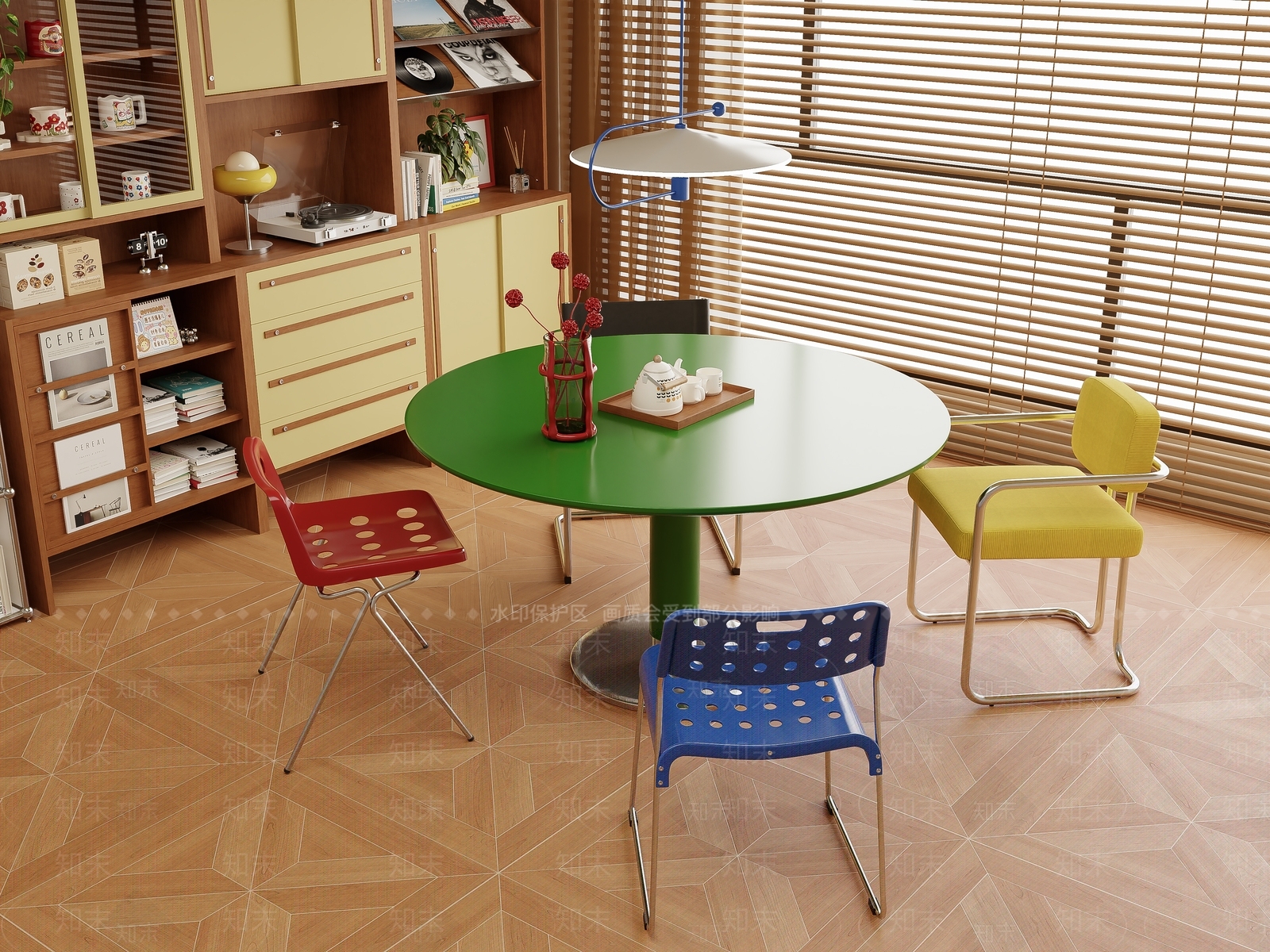 现代餐桌椅3D模型下载【ID:1187388937】