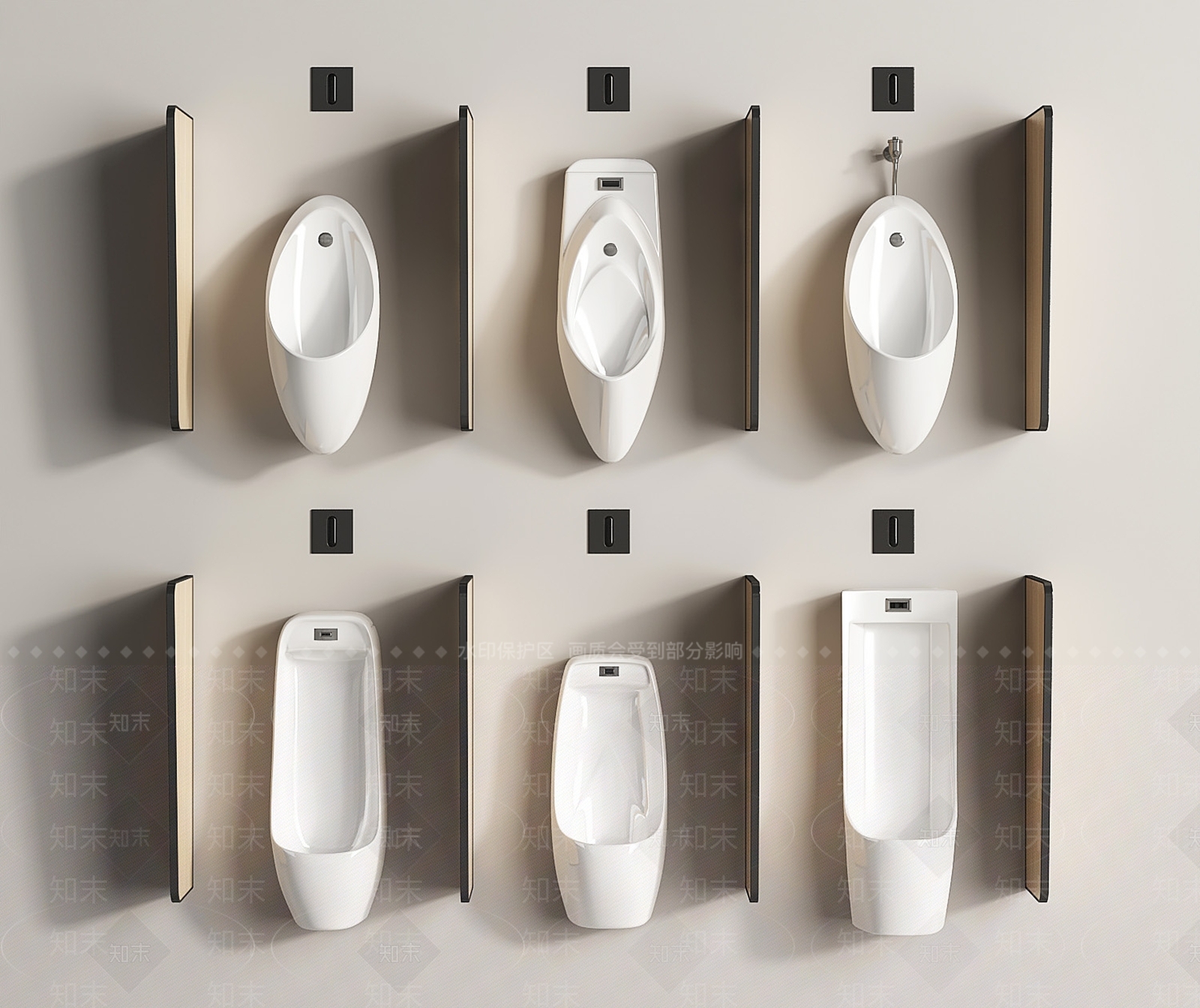 小便斗SU模型下载【ID:1187389739】