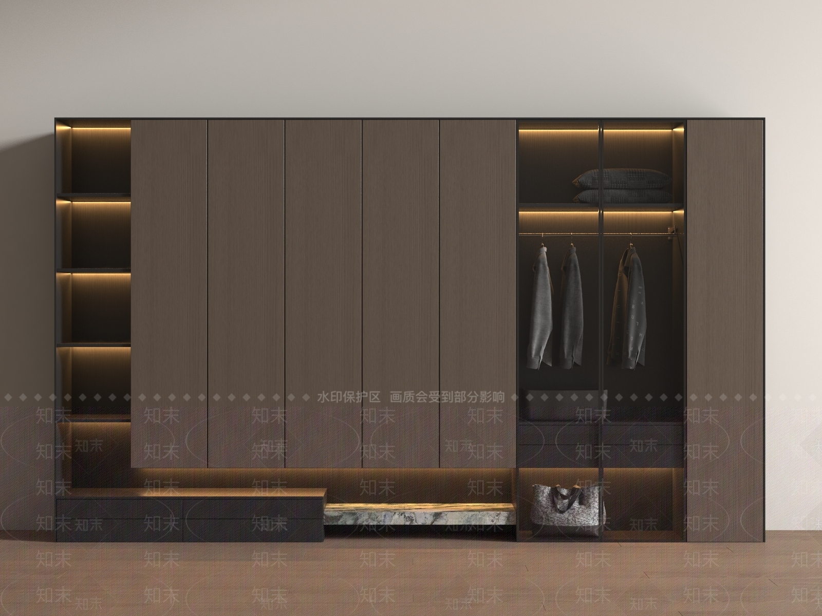 衣柜SU模型下载【ID:1187390448】