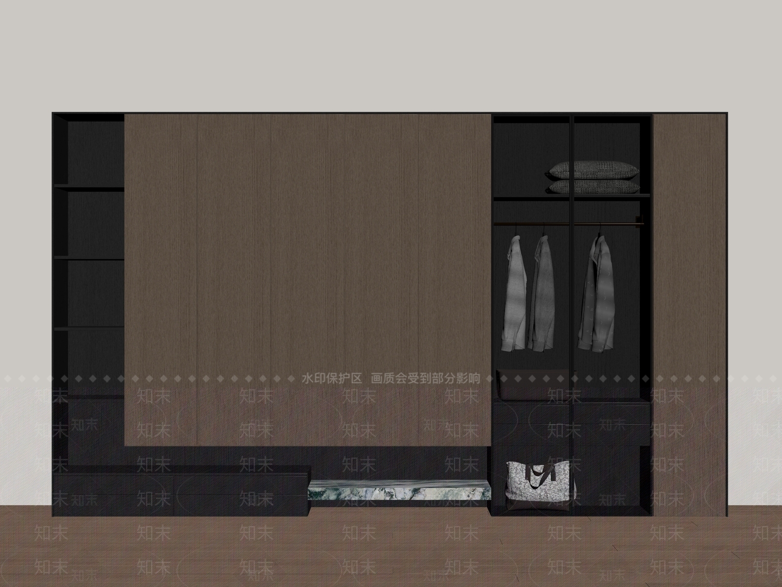 衣柜SU模型下载【ID:1187390448】