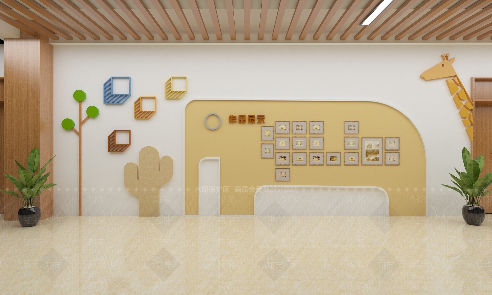 现代幼儿园3D模型下载【ID:1187391464】