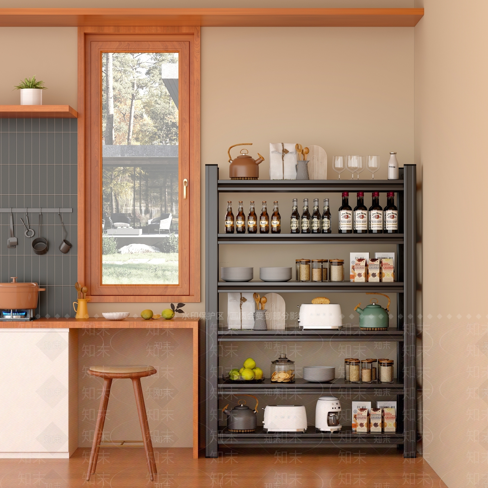 厨房用品3D模型下载【ID:1187400821】