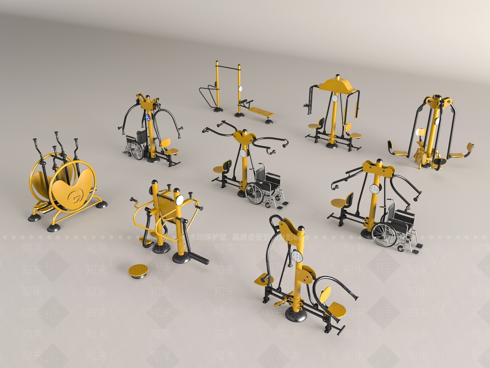运动器材3D模型下载【ID:1187401239】