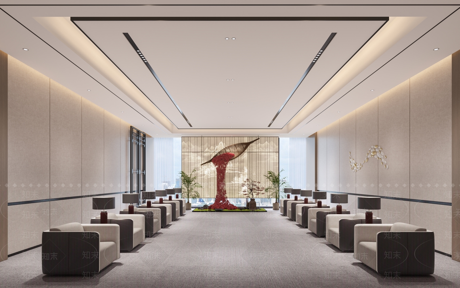 现代接待室3D模型下载【ID:1187406510】