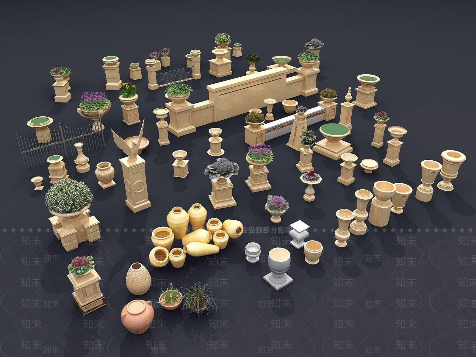 现代其他景观小品3D模型下载【ID:1187450923】