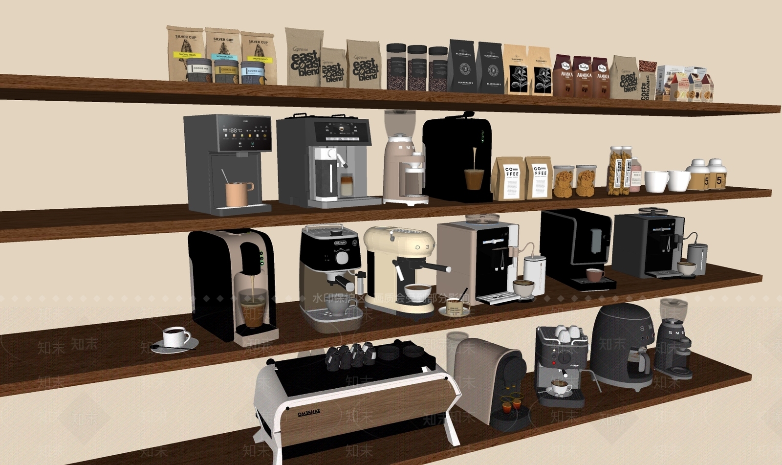 咖啡机SU模型下载【ID:1187411370】