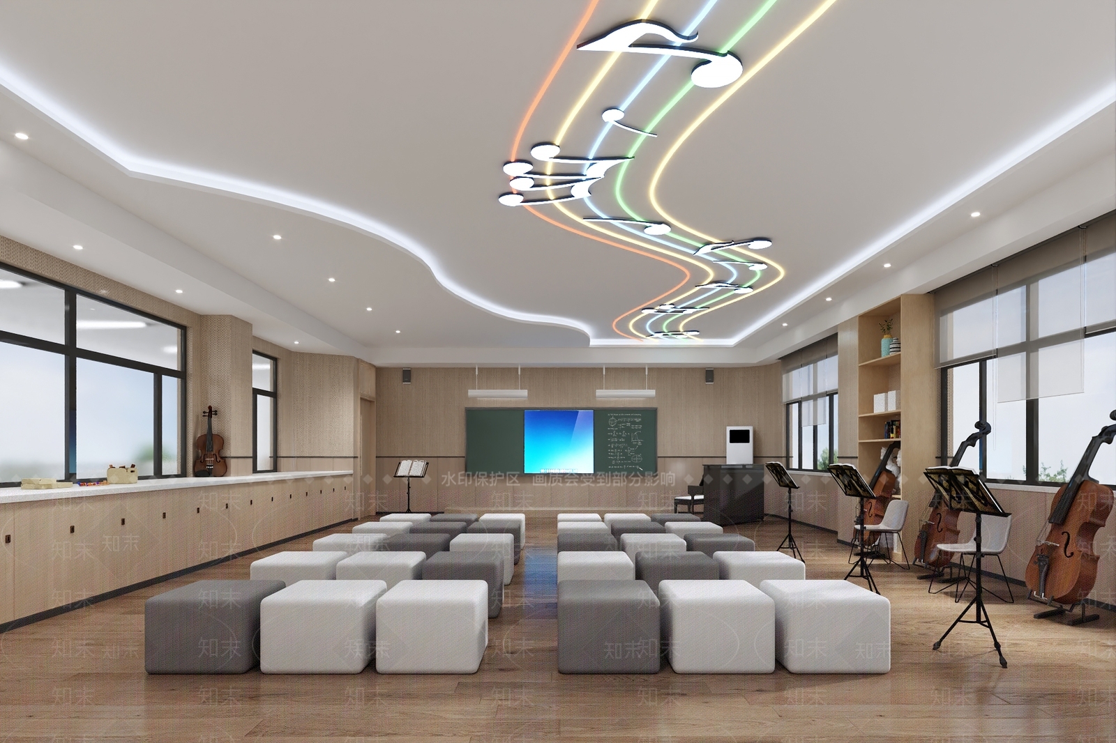 现代幼儿园3D模型下载【ID:1187411881】