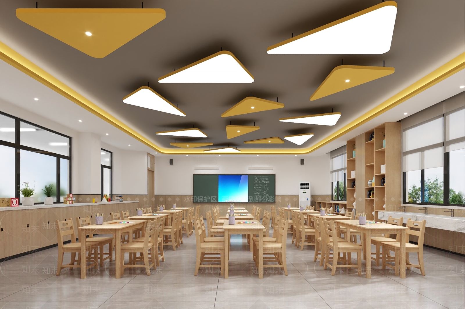 现代幼儿园3D模型下载【ID:1187412179】