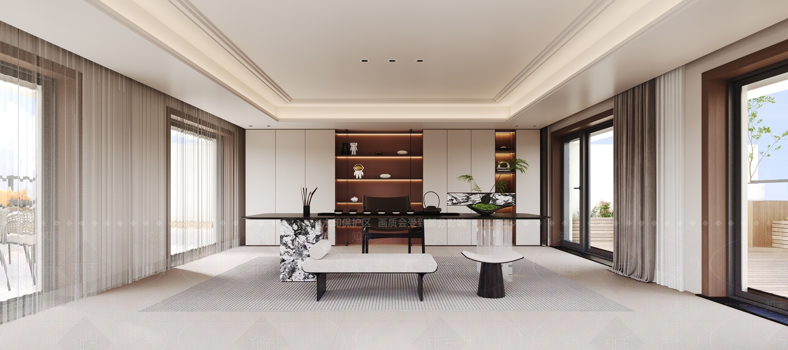 现代意式茶室3D模型下载【ID:1187414533】
