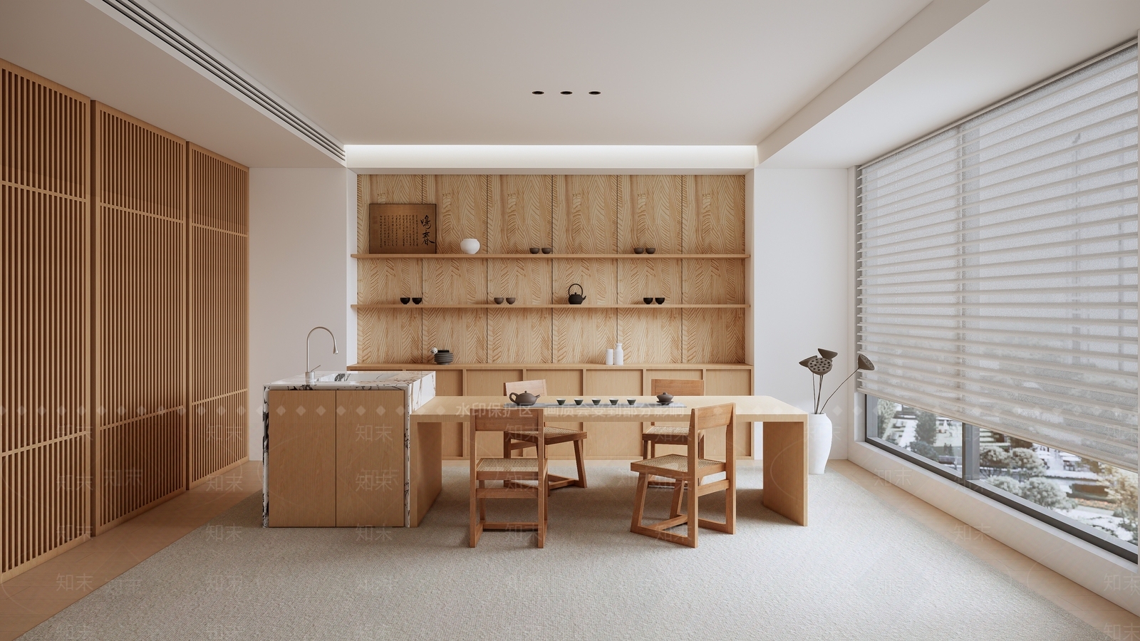 现代茶室SU模型下载【ID:1187416614】