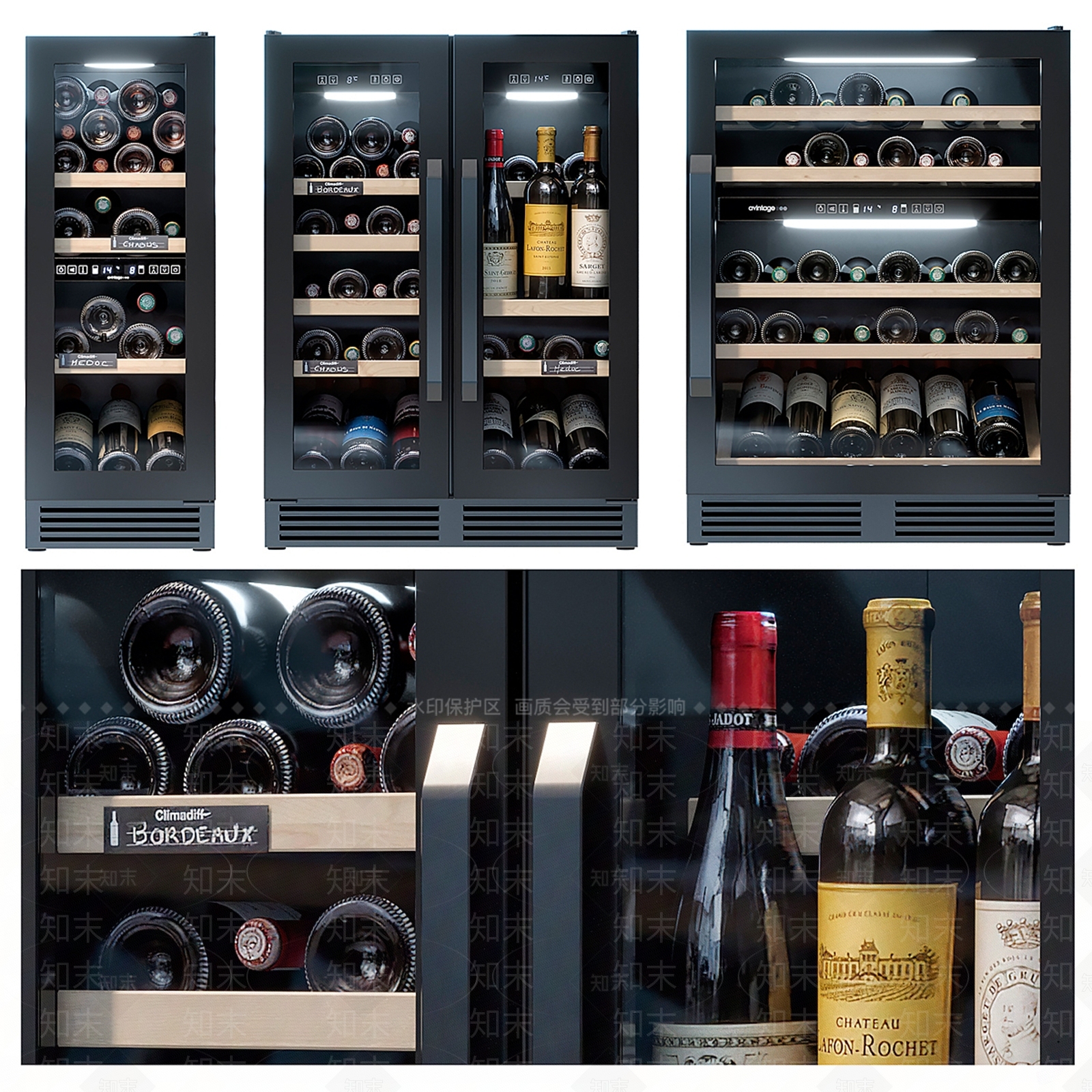 现代Avintage现代红酒柜3D模型下载【ID:1187418634】