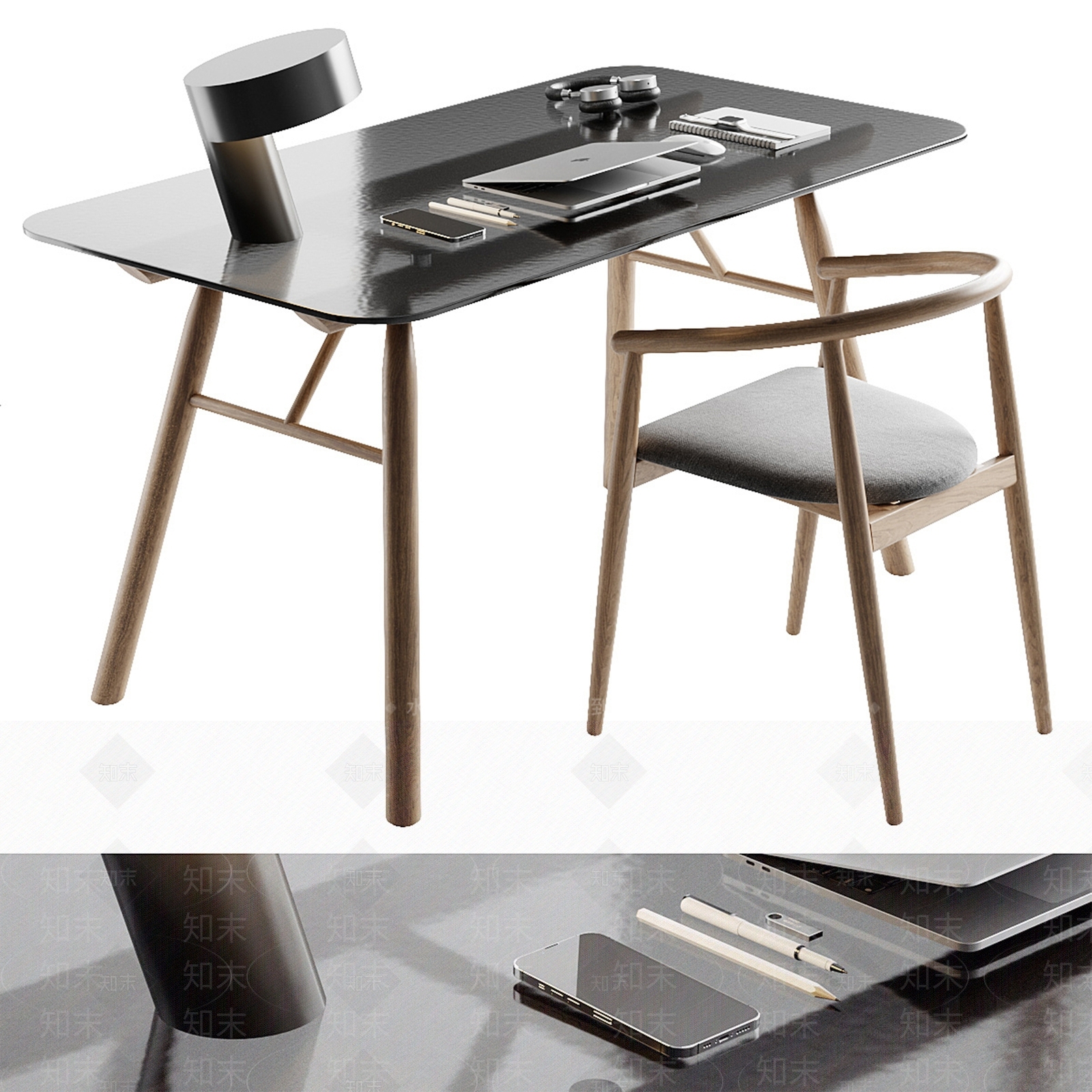 现代办公家具3D模型下载【ID:1187420880】