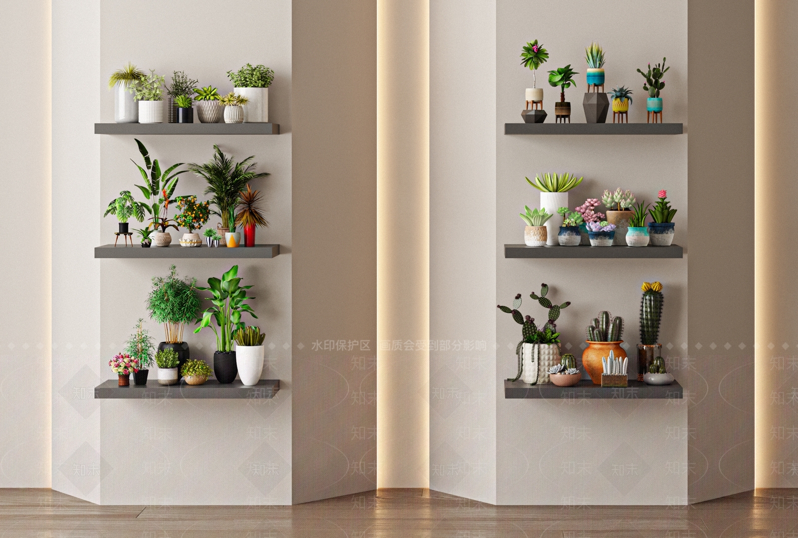 盆栽3D模型下载【ID:1187423333】