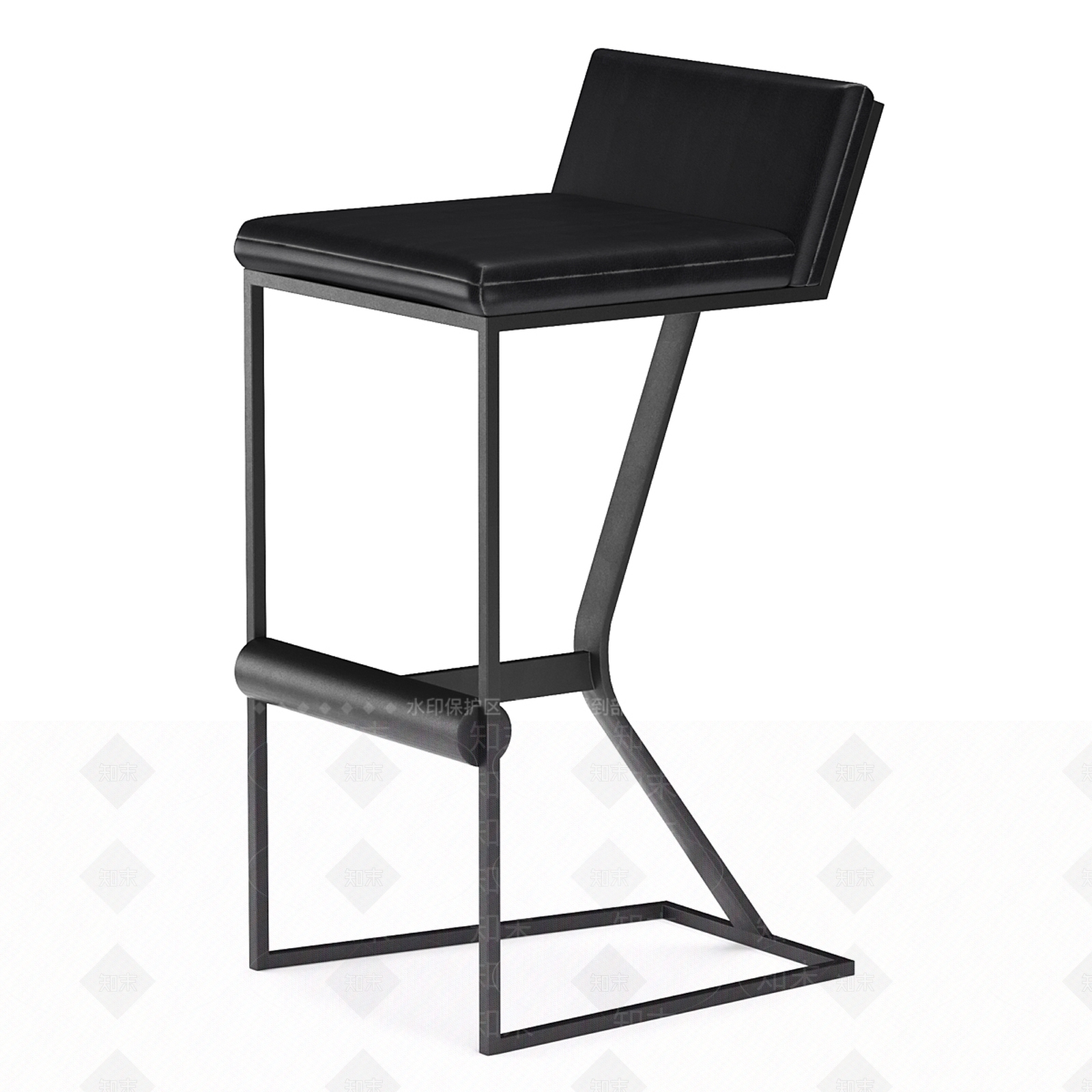 现代新中式吧椅3D模型下载【ID:1187427118】