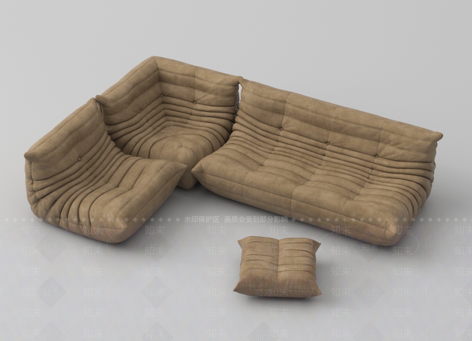现代懒人沙发3D模型下载【ID:1187428619】