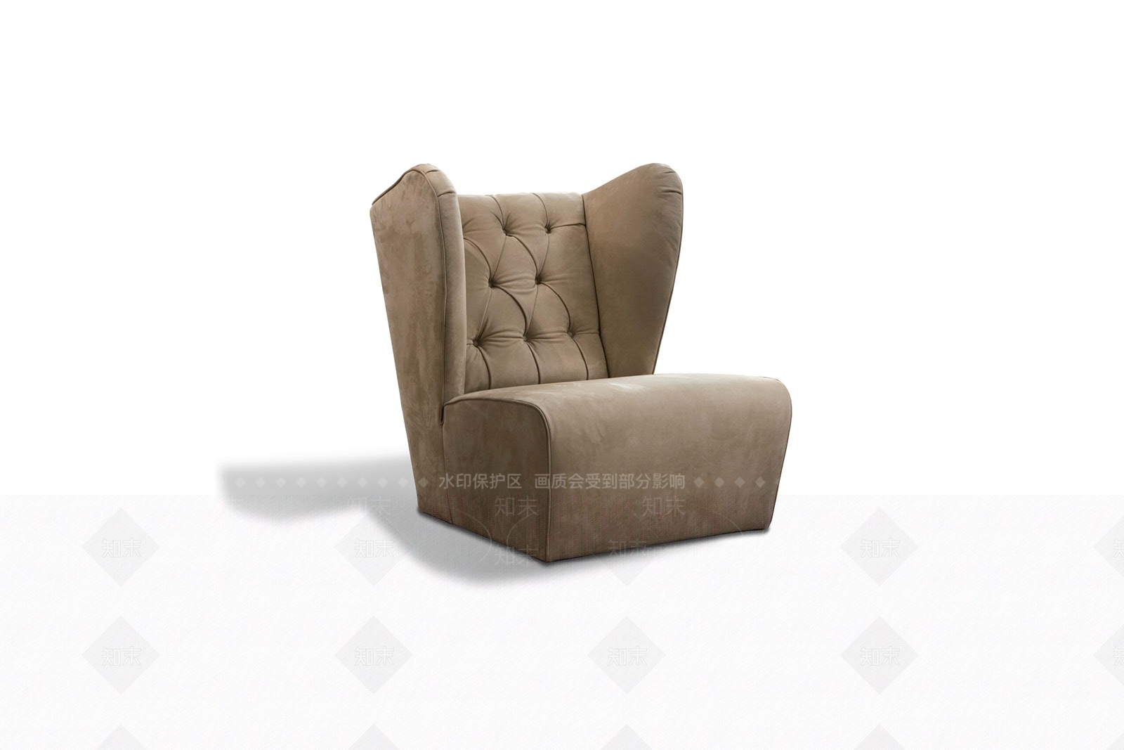 法式欧式单人沙发3D模型下载【ID:1187430527】