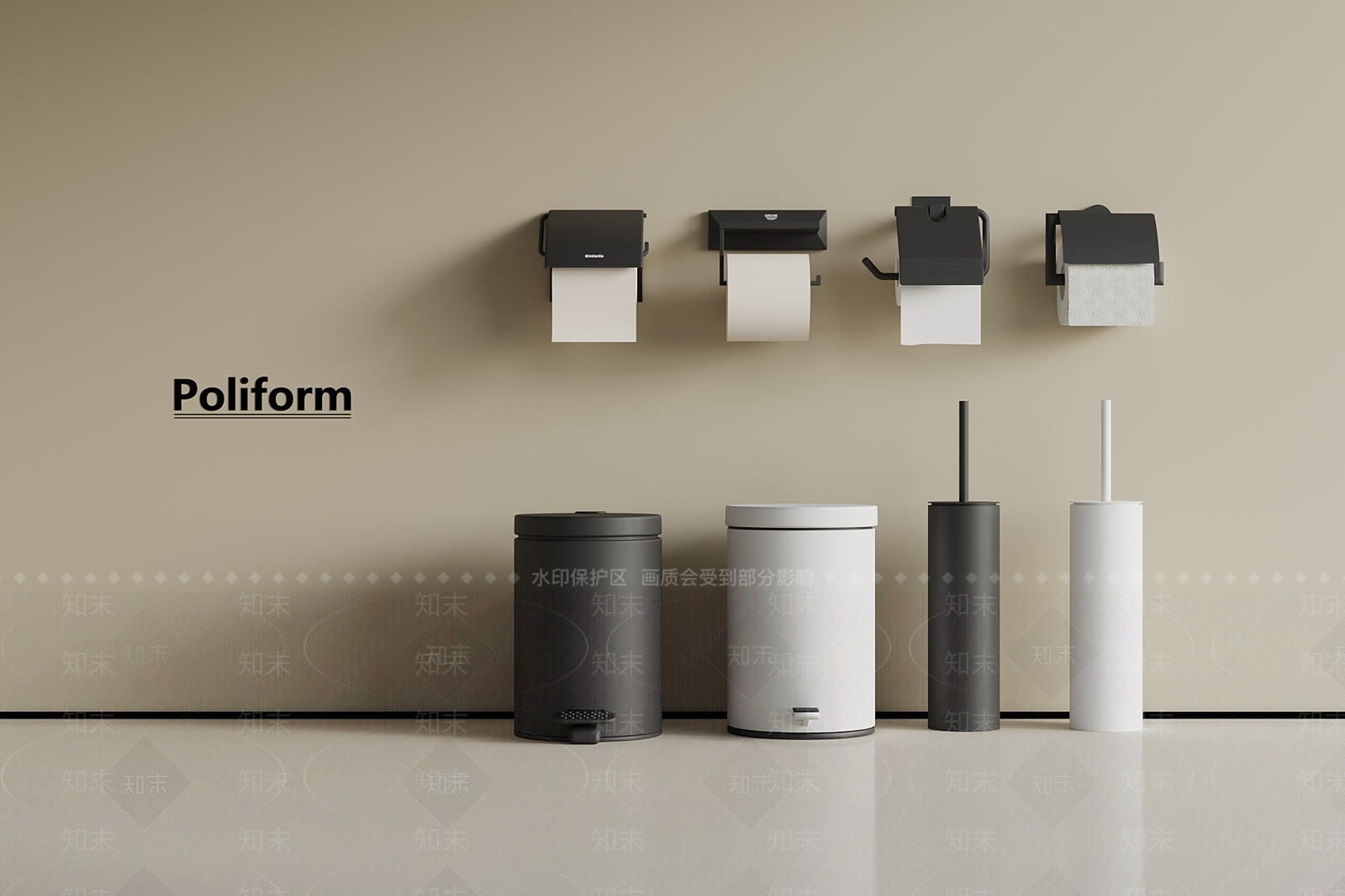 现代垃圾桶SU模型下载【ID:1187431596】