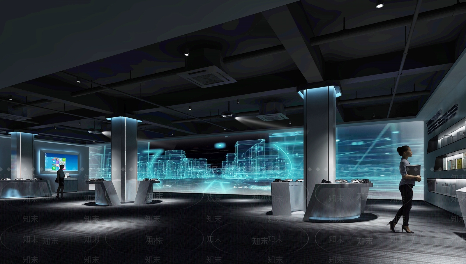 现代其他办公空间3D模型下载【ID:1187431759】
