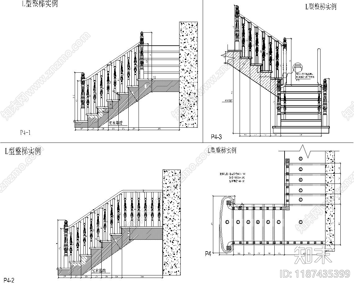 楼梯节点cad施工图下载【ID:1187435399】
