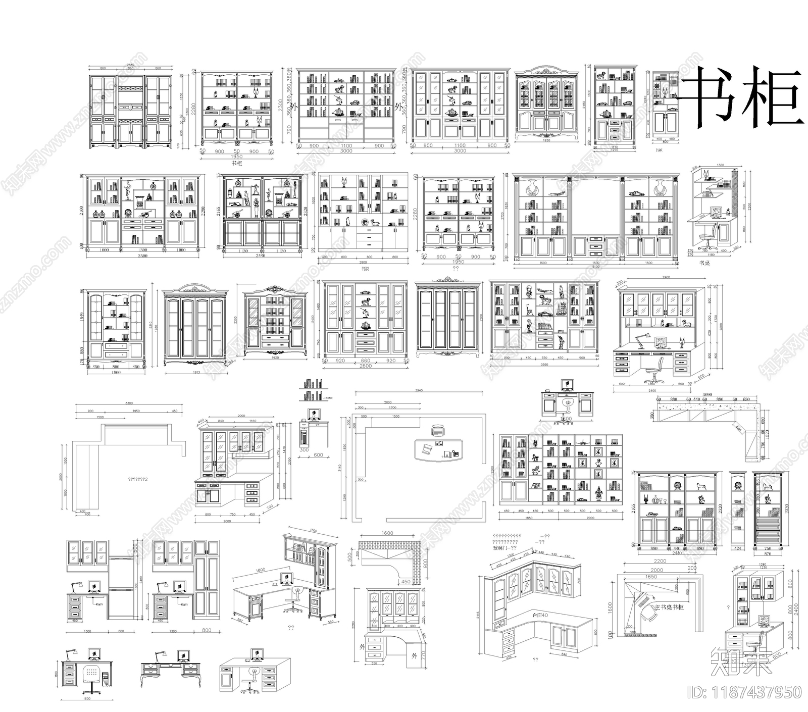 柜子施工图下载【ID:1187437950】