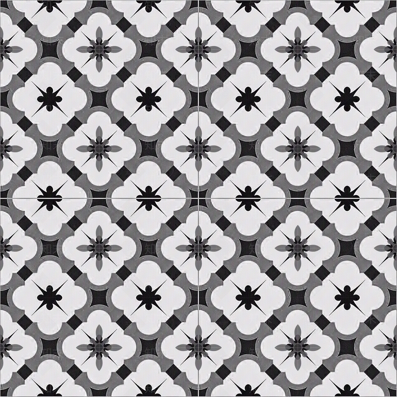 法式复古花纹砖贴图下载【ID:1187448605】