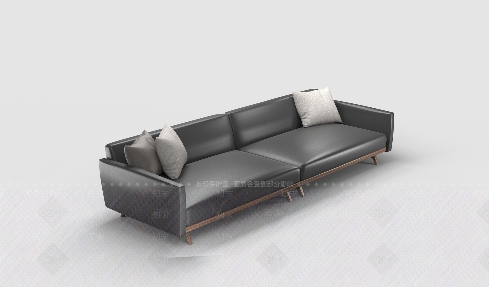 现代意式三人沙发3D模型下载【ID:1187452709】
